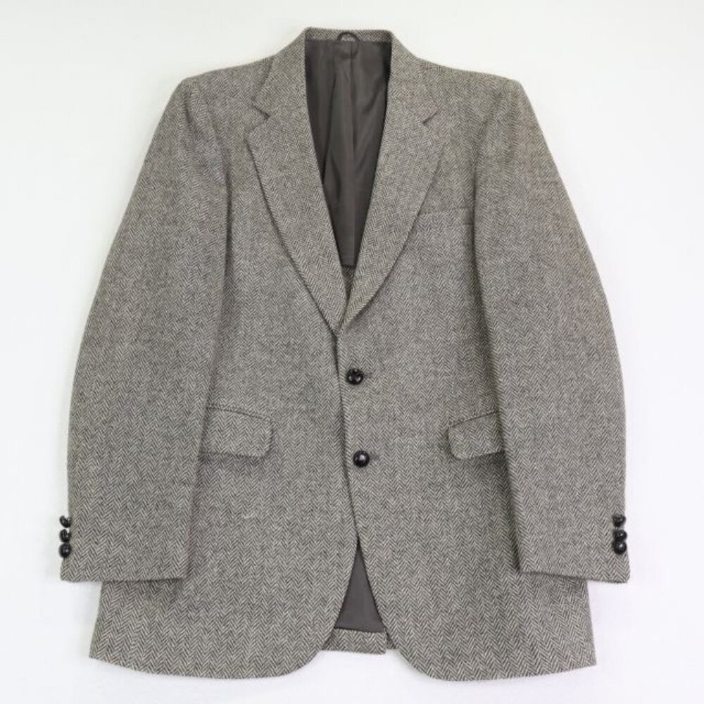 Stafford Sport Jacket Mens 42 L Herringbone Tweed Sport Jacket Wool